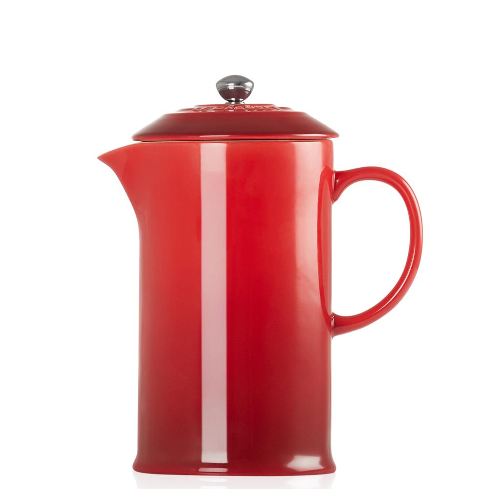 Le Creuset Cerise Stoneware Cafetiere with Metal Press 1L